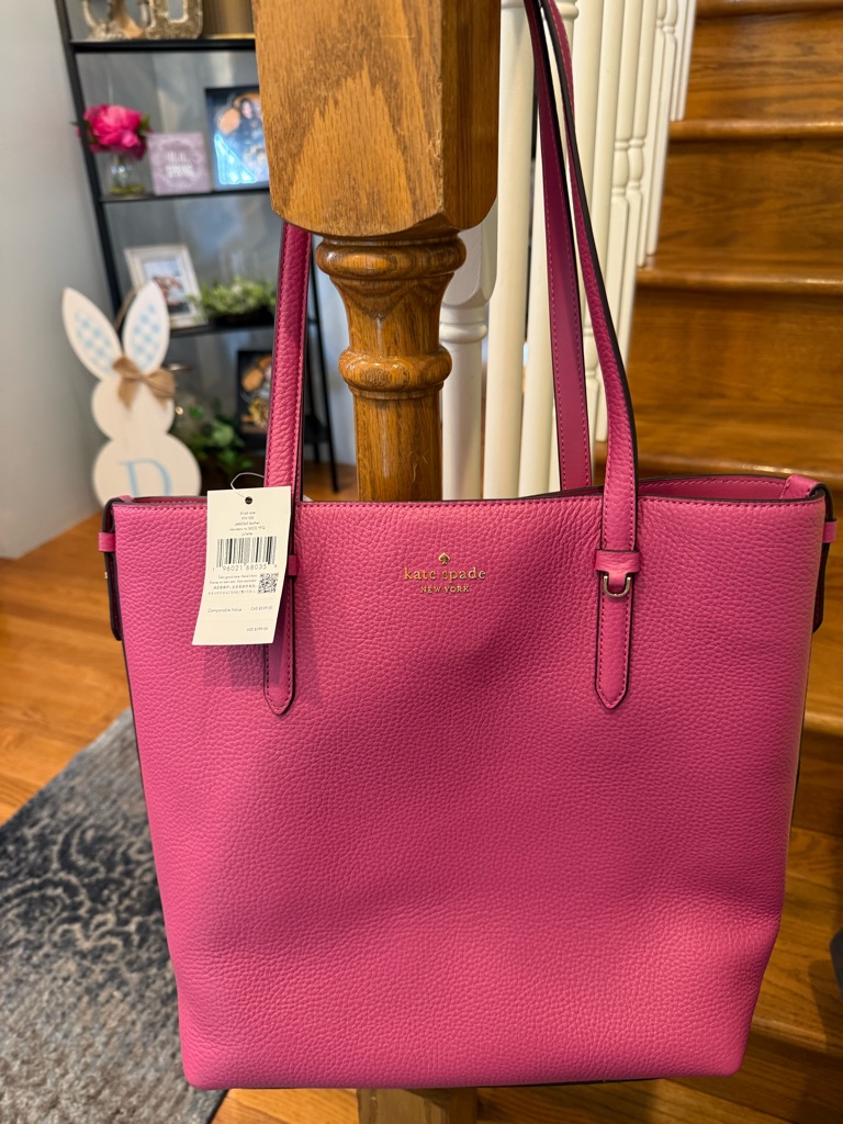 Kate Spade New York Pink Leather Tote Bag